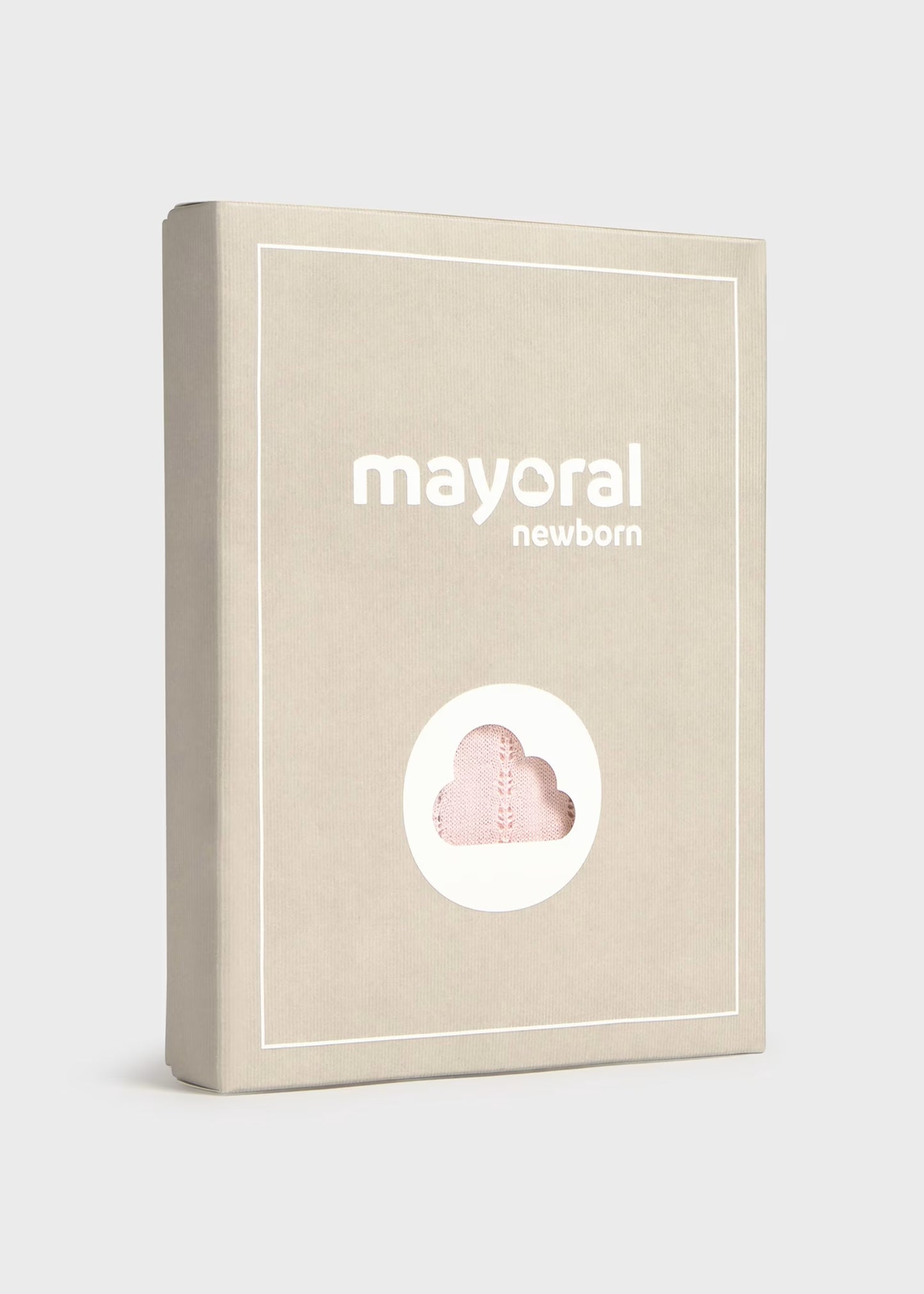 Conjunto rosa pantalón y suéter tricot recién nacida