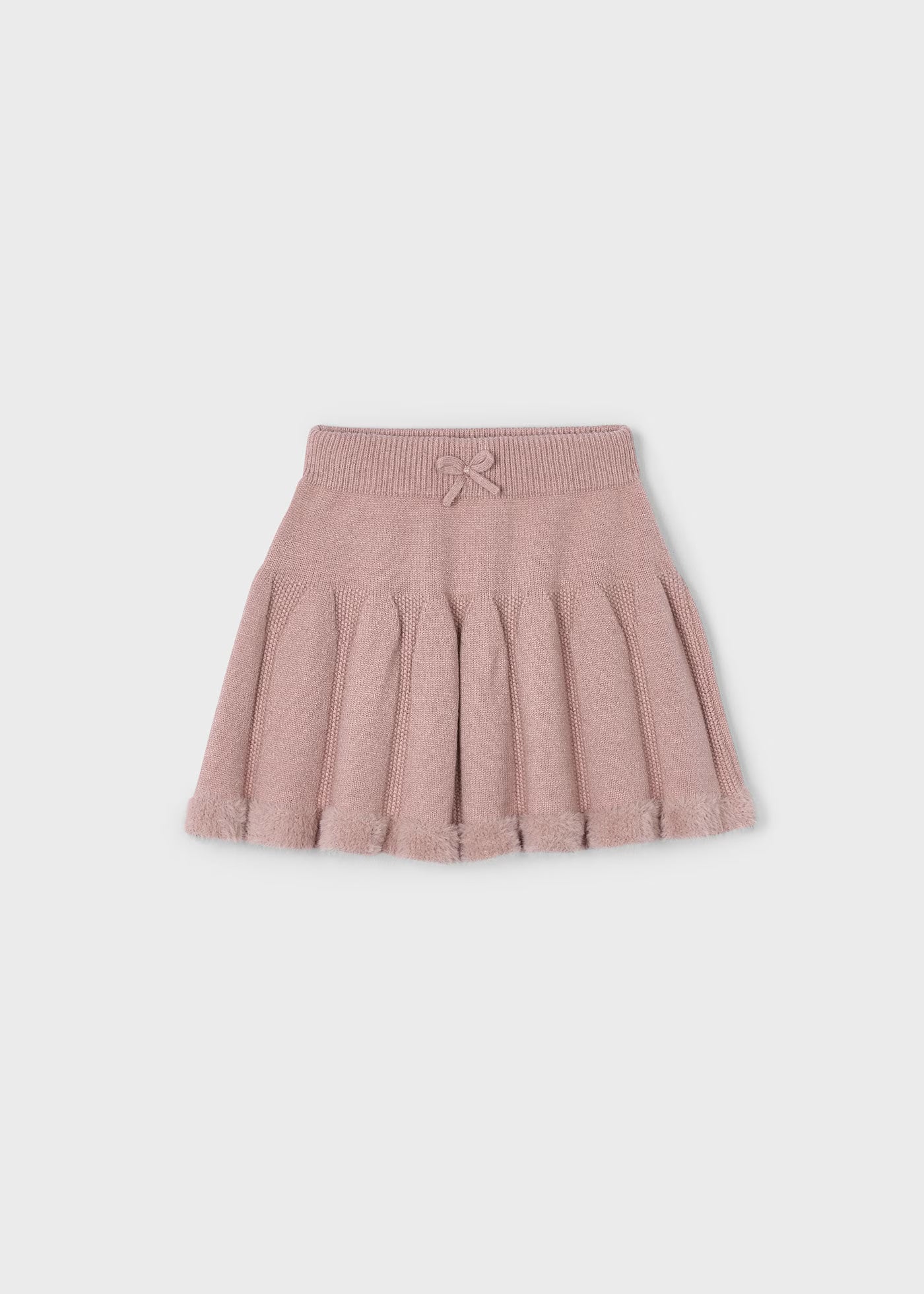 Cojunto blusa con falda tricot mini niña