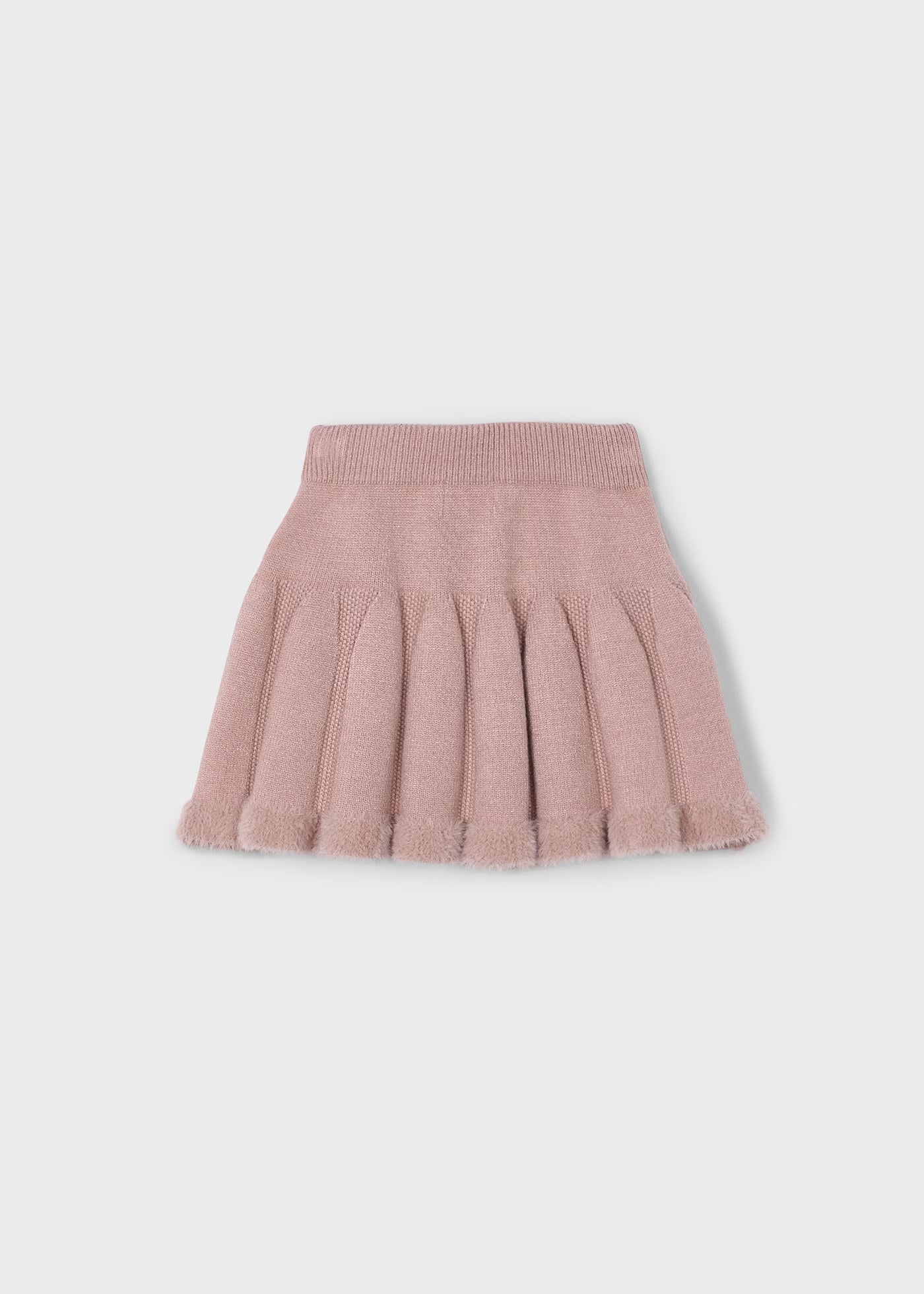 Cojunto blusa con falda tricot mini niña