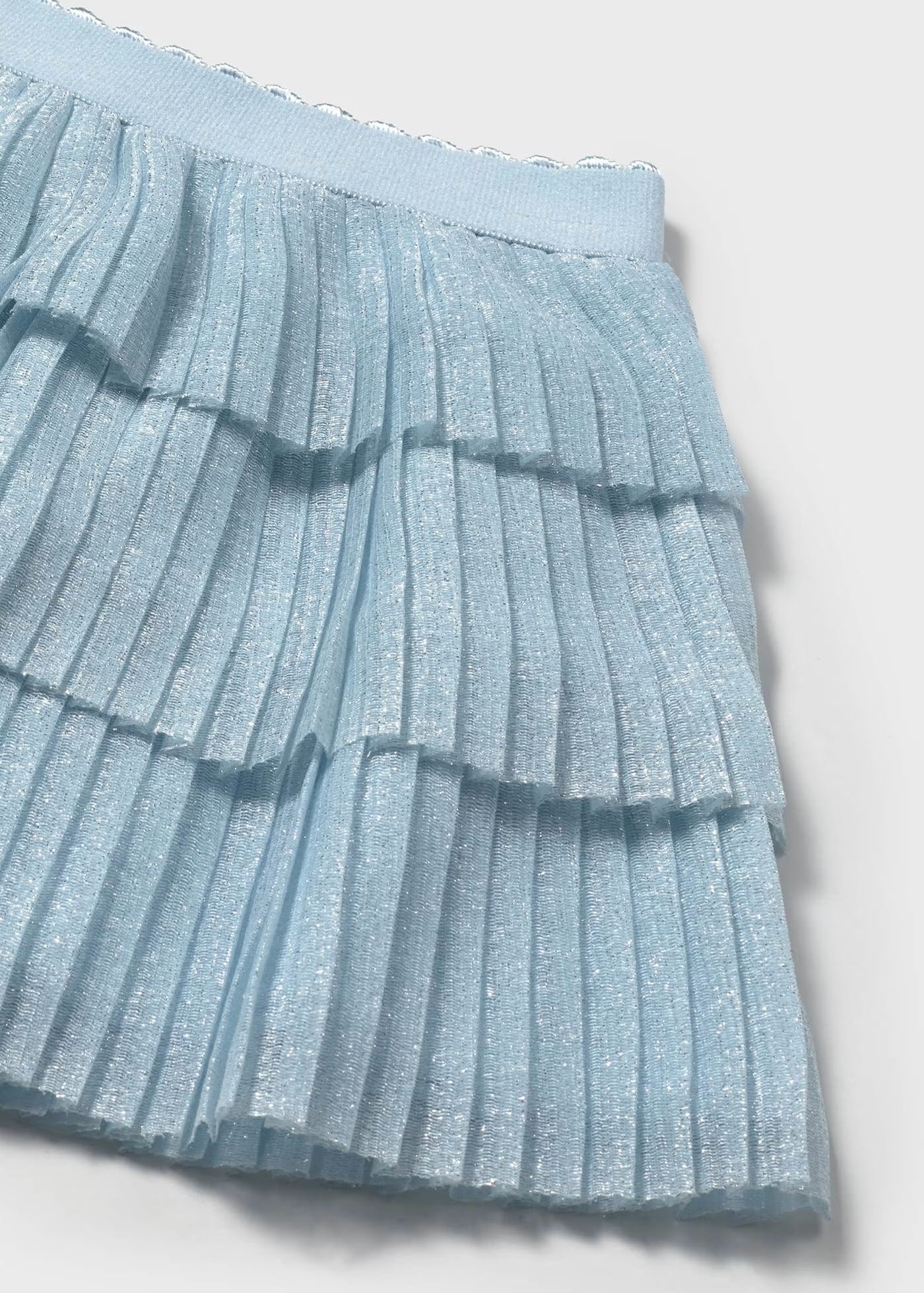 Conjunto blusa con falda tul azul bebé niña