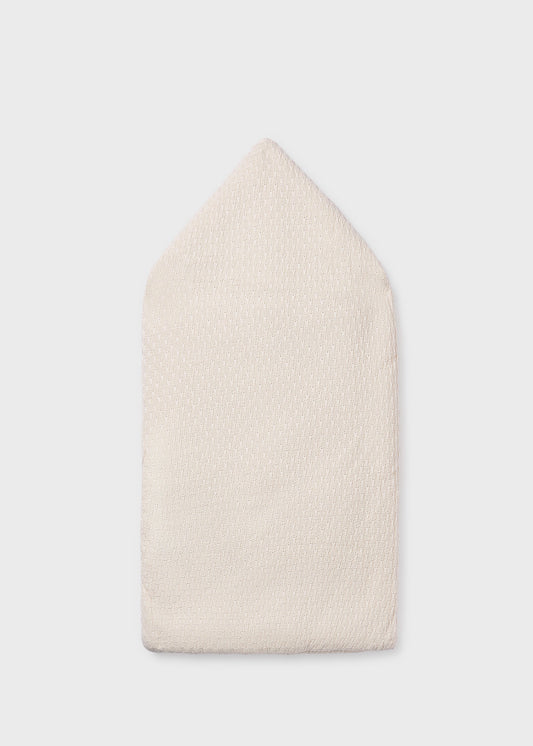 Saco bebé tricot beige con borrega recién nacid@