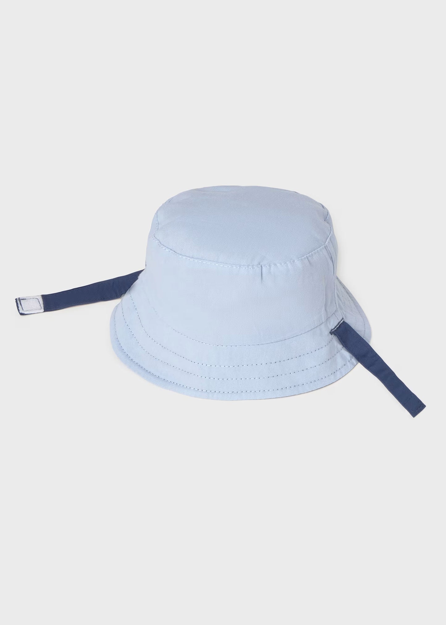 Gorro reversible azul recién nacido y bebé niño