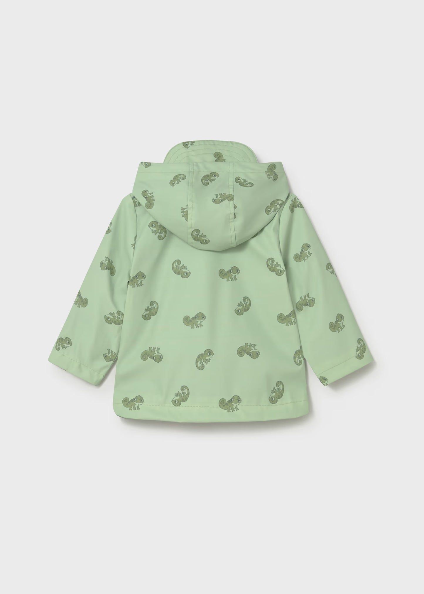 Impermeable verde bebé niño