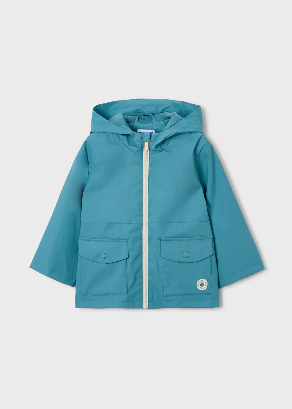 Impermeable azul aqua mini niño