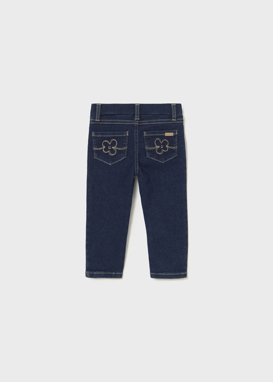 Pantalón mazclilla stretch bebé niña