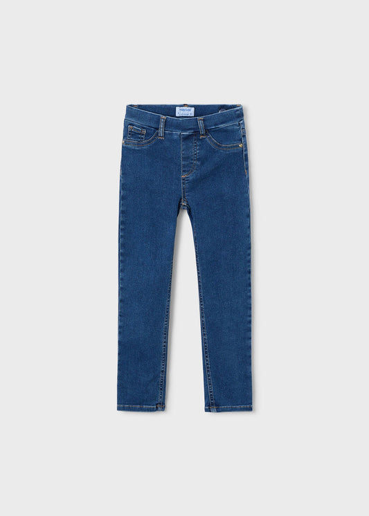Pantalón mezclilla stretch azul mini niña