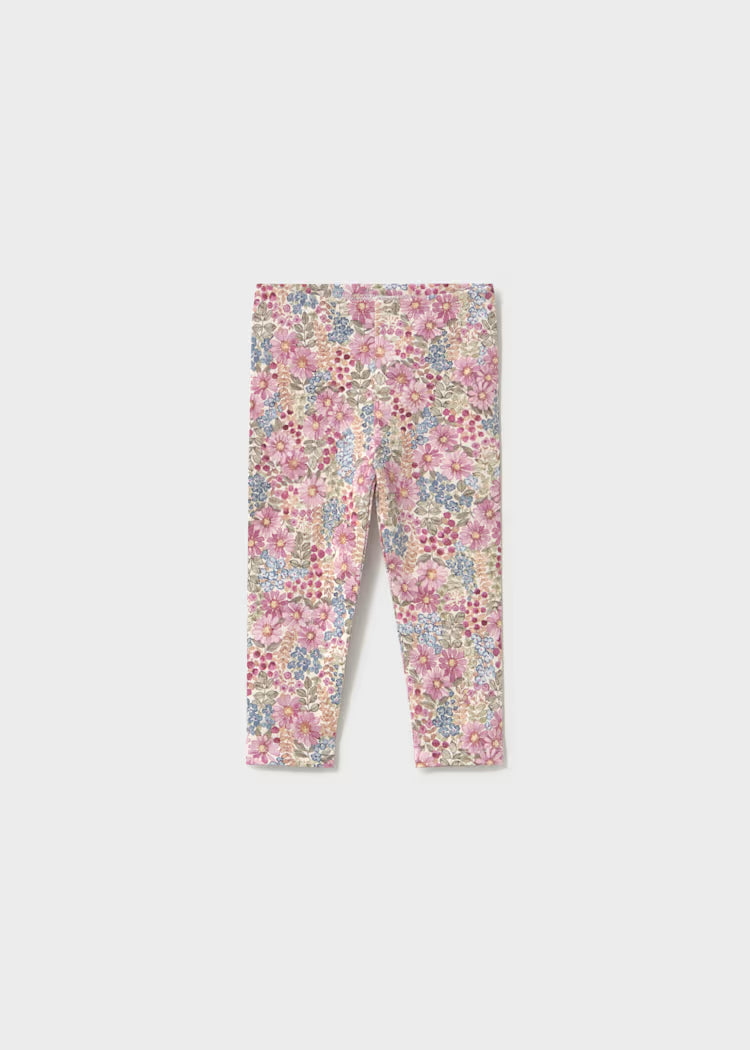 Conjunto blusa leggings malva bebé niña
