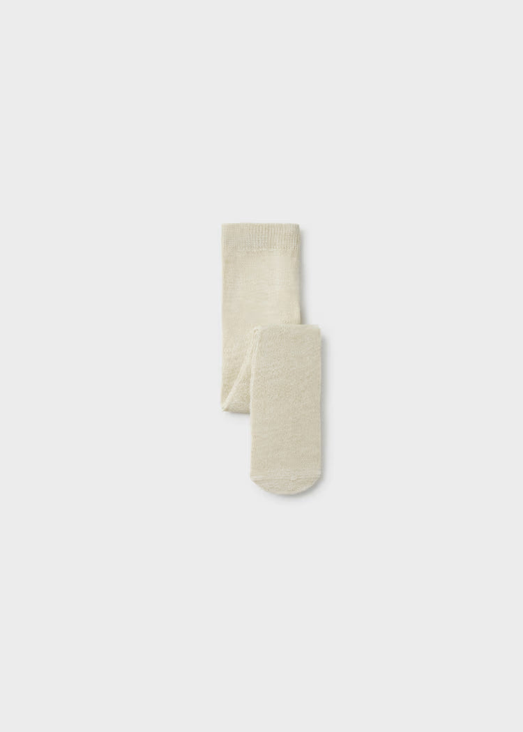 Mallas beige hojaldre bebé niña