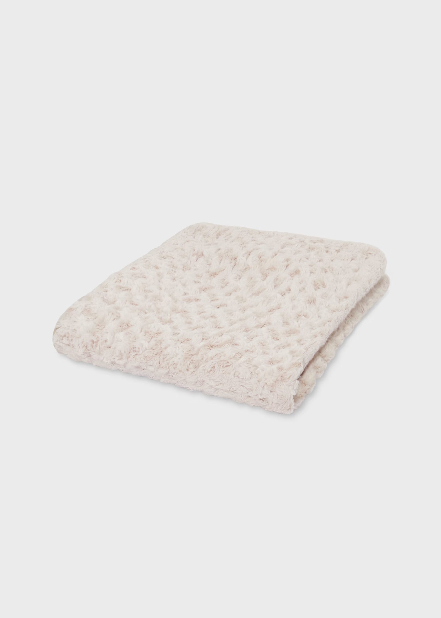 Manta pelo beige bebé recién nacid@
