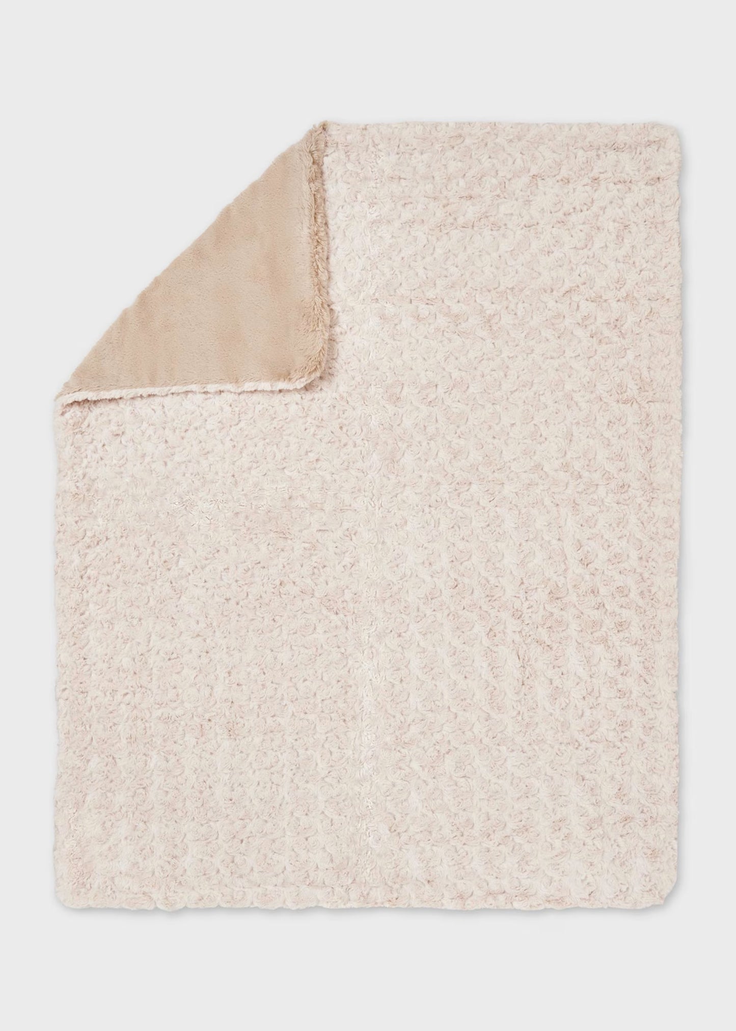 Manta pelo beige bebé recién nacid@