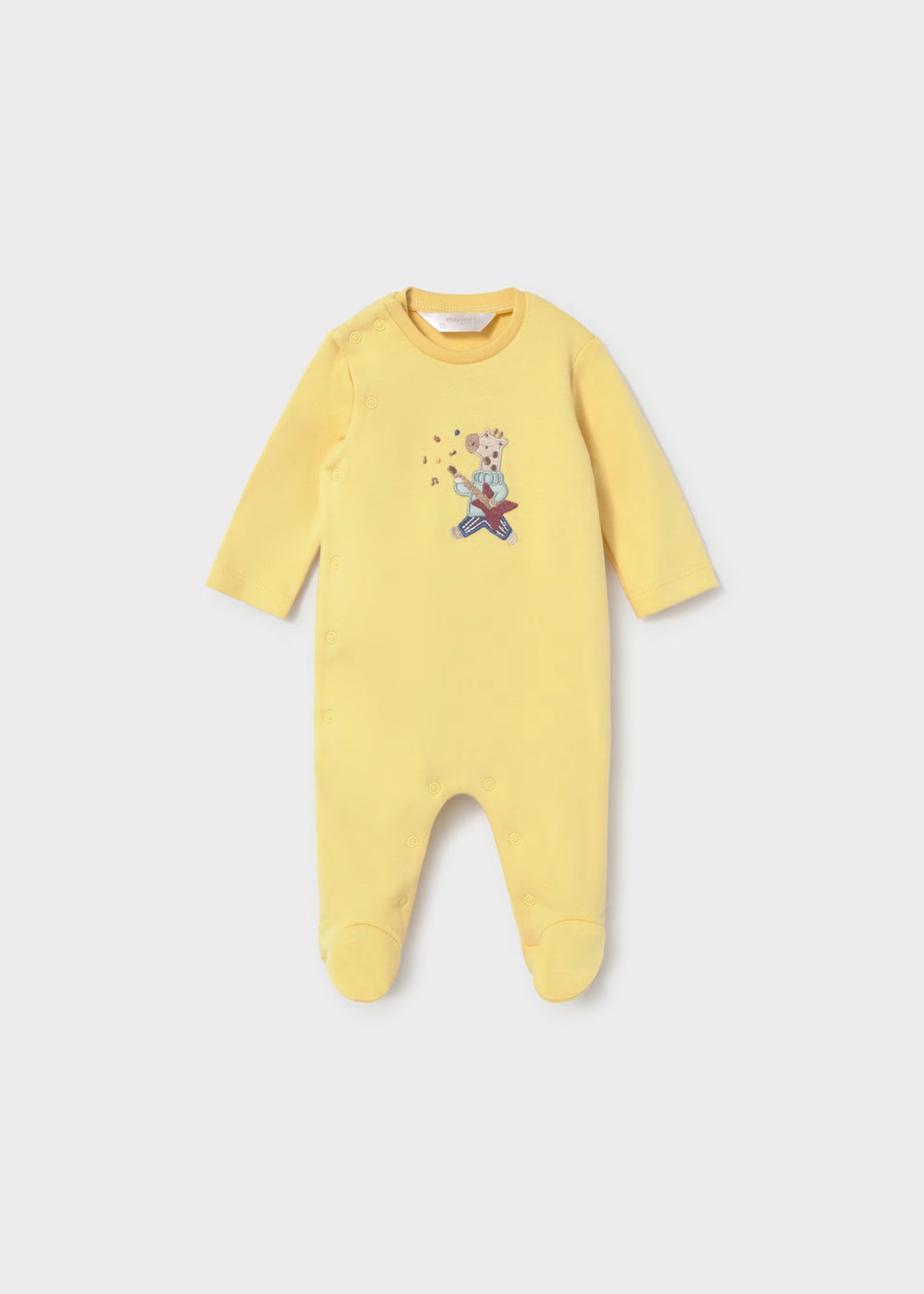 Set 2 pijamas largas amarillo recién nacido