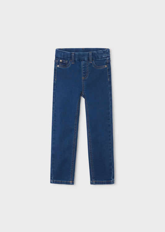 Pantalón de mezclilla básico oscuro mini niña
