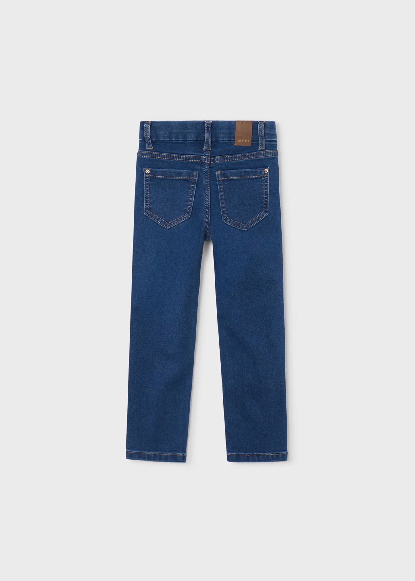 Pantalón de mezclilla básico oscuro mini niña