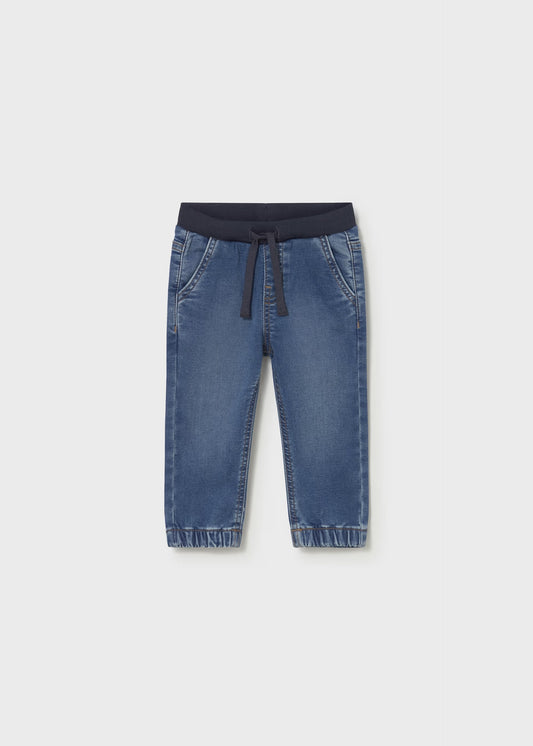 Pantalón de mezclilla jogger bebé niño