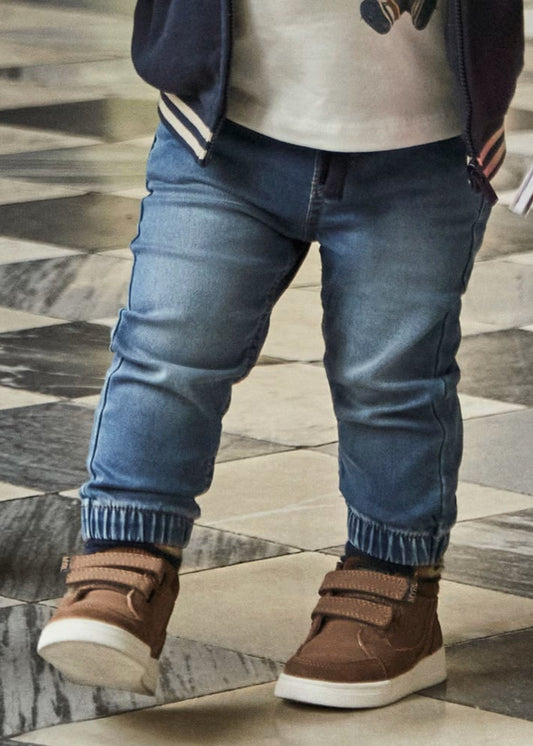 Pantalón de mezclilla jogger bebé niño