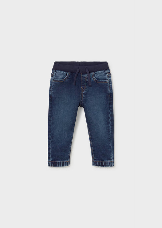 Pantalón jogger mezclilla oscuro bebé niño