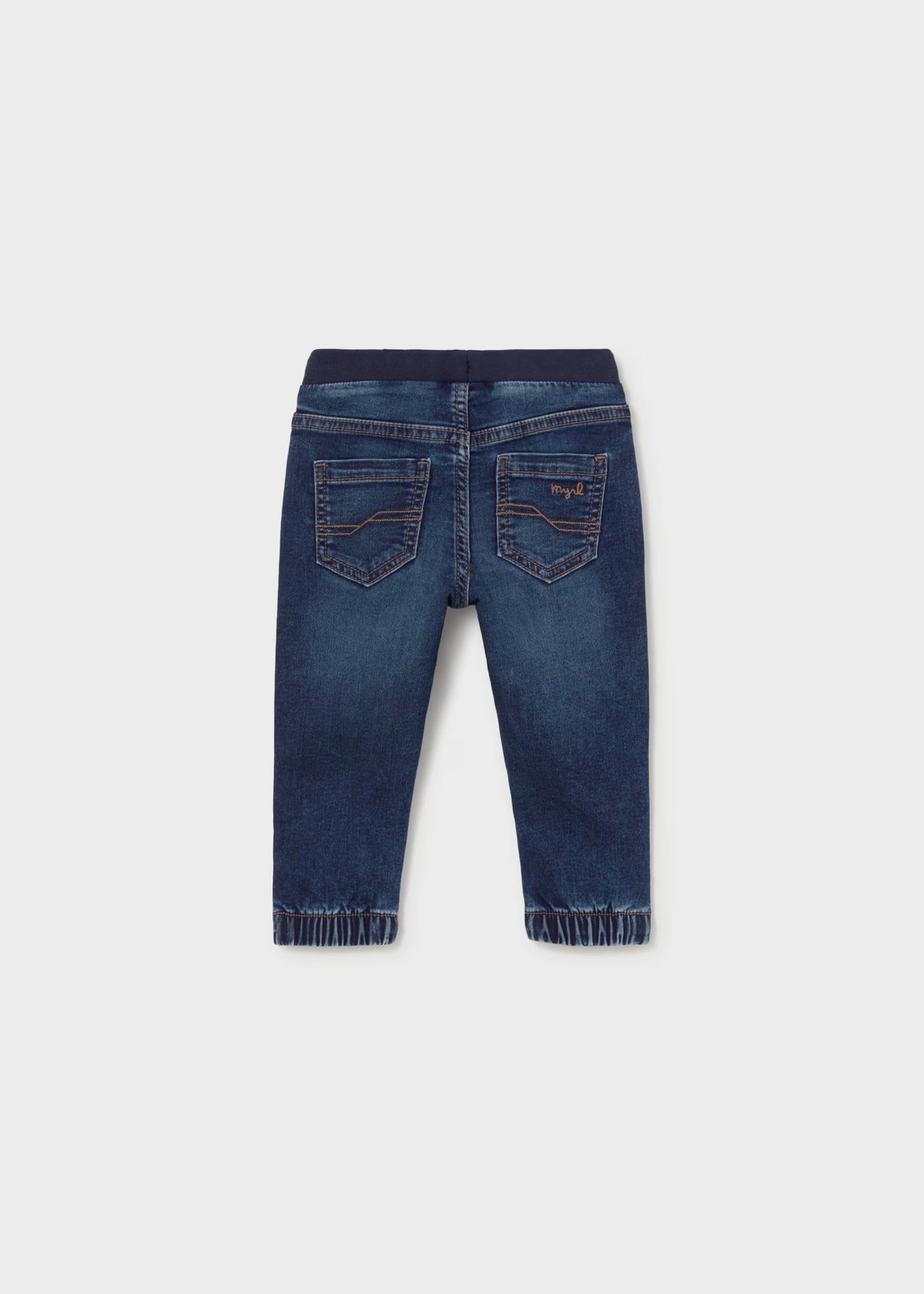Pantalón jogger mezclilla oscuro bebé niño
