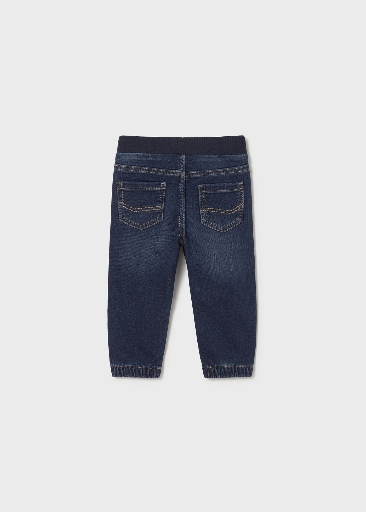 Pantalón de mezclilla jogger oscuro bebé niño