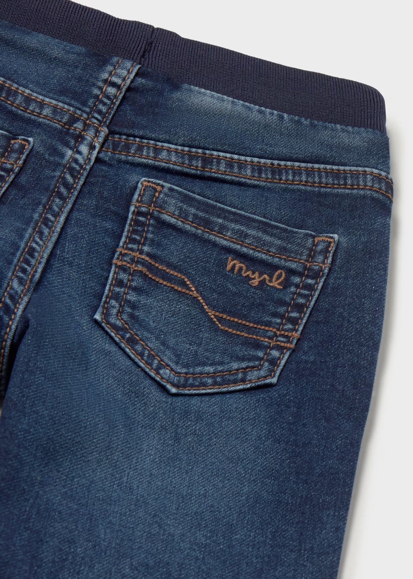 Pantalón jogger mezclilla oscuro bebé niño