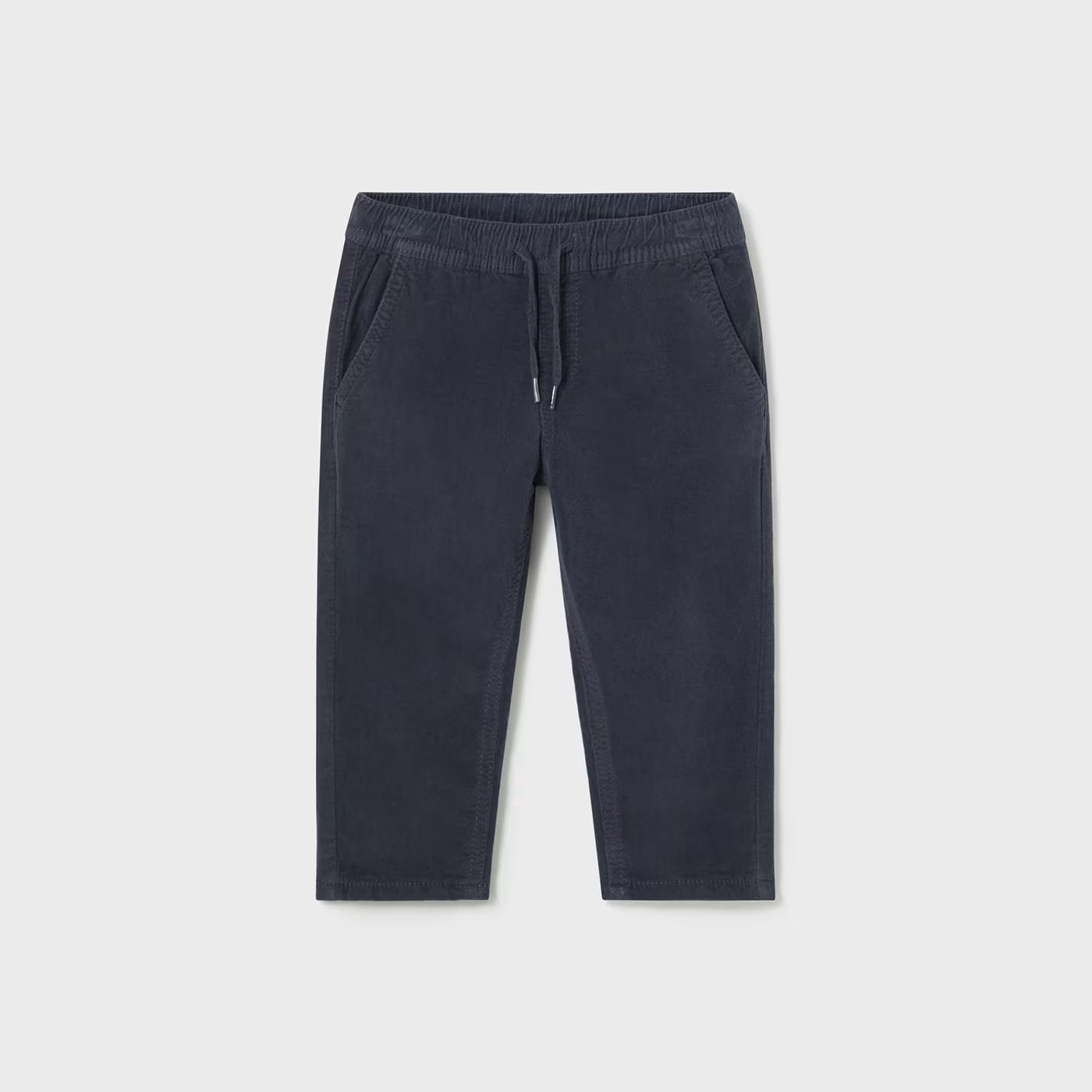 Pantalón micropana forrado azul marino para bebé niño