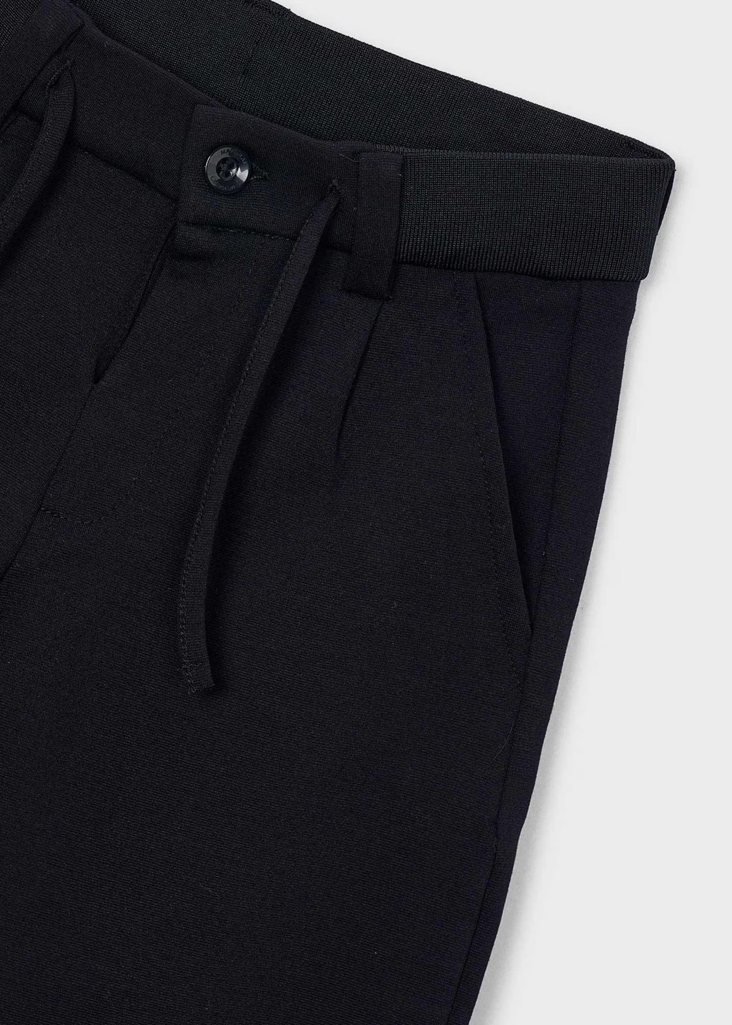 Pantalón smart confort negro mini niño