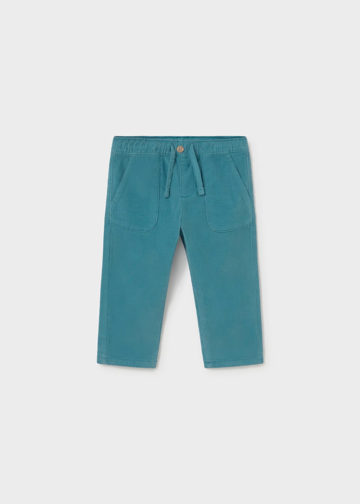 Conjunto playera con jogger pana azul bebé niño