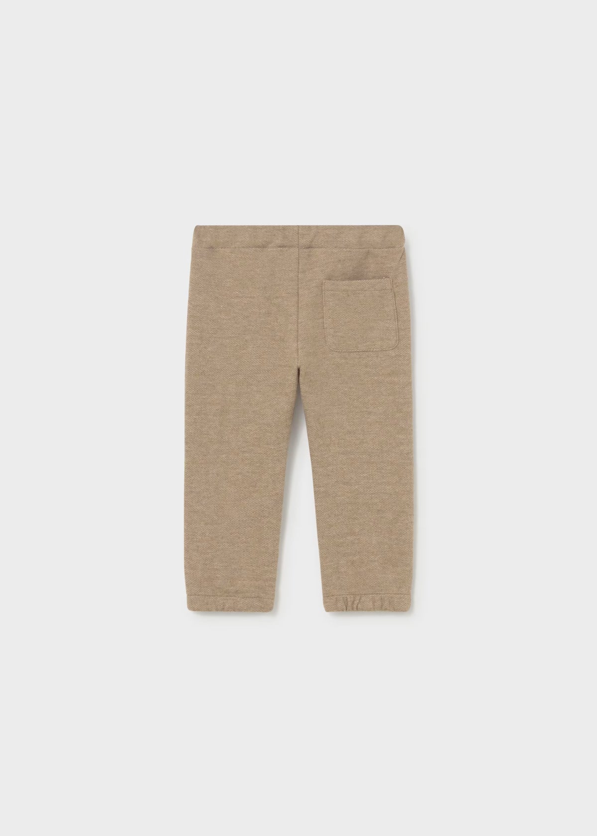 Pantalón punto felpa beige bebé niño