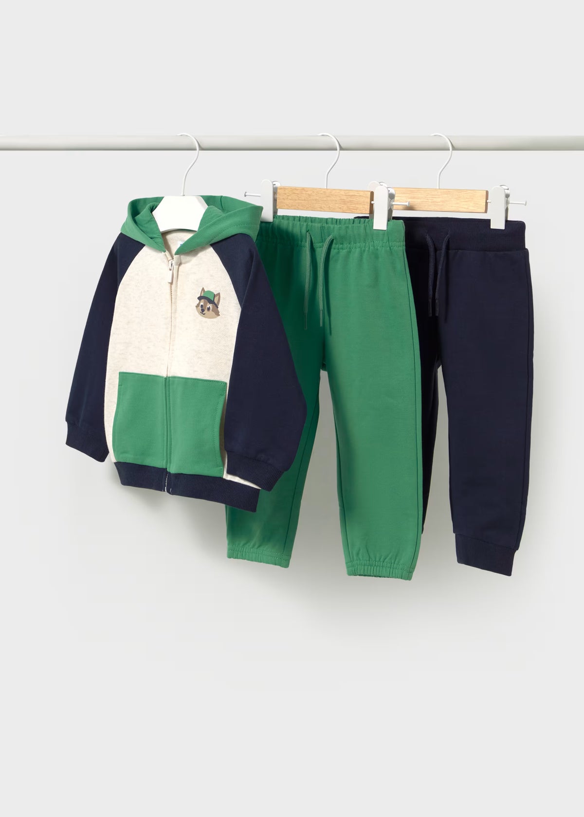 Conjunto de pants verde 3 piezas bebé niño