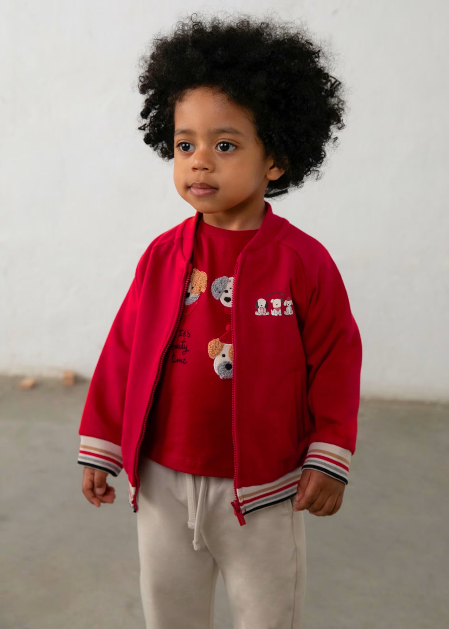 Conjunto de pants rojo 3 piezas bebé niño