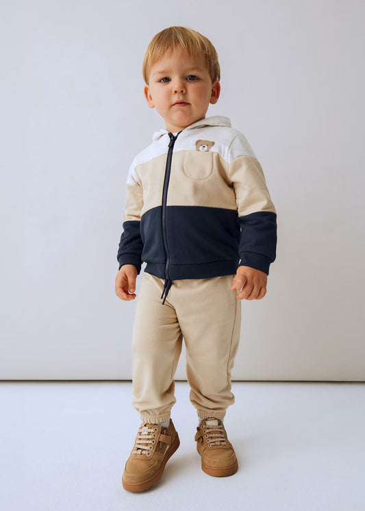 Conjunto de pants 3 piezas tricolor bebé niño
