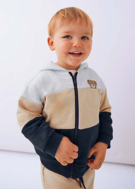 Conjunto de pants 3 piezas tricolor bebé niño