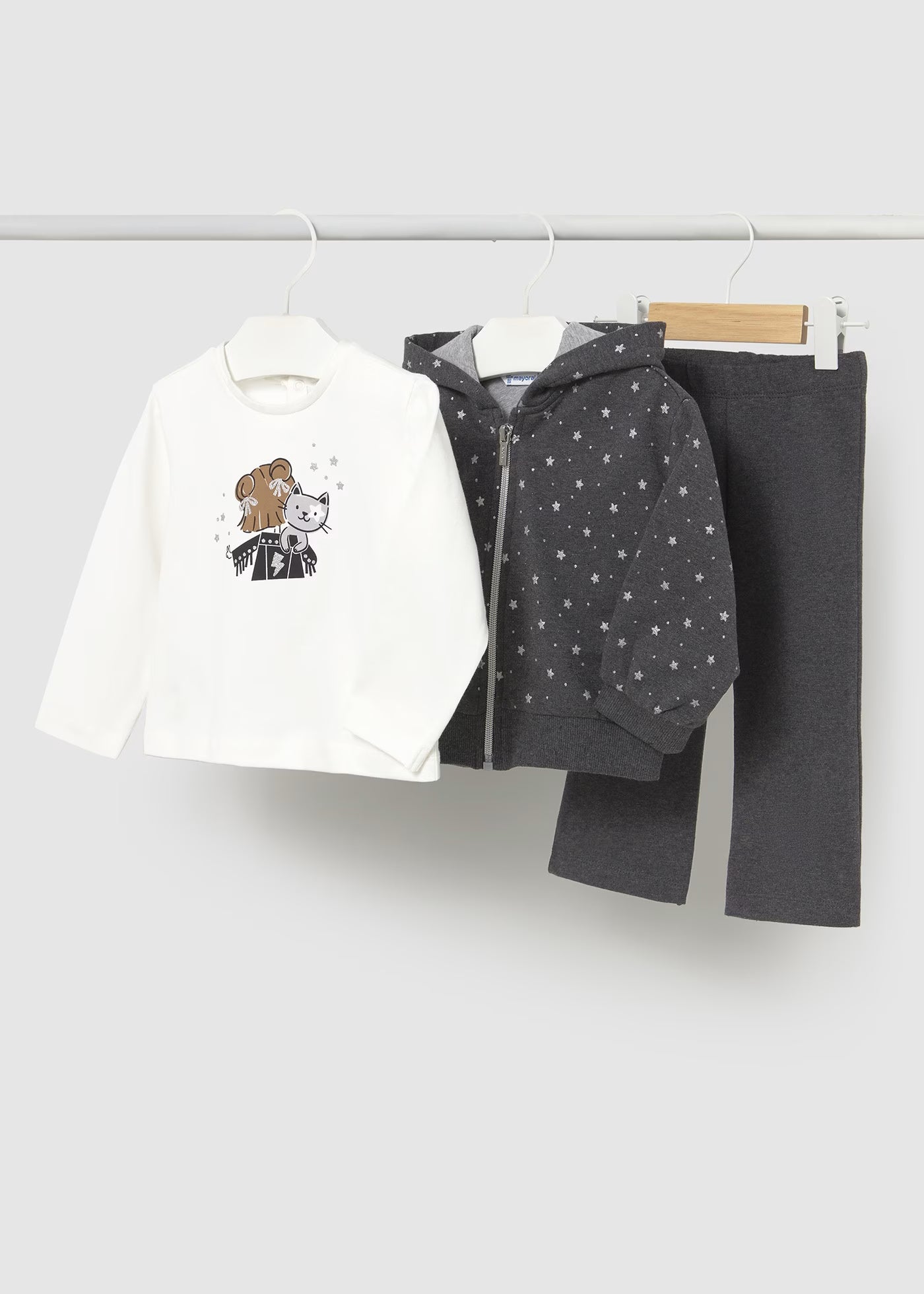 Conjunto de pants con playera bebé niña