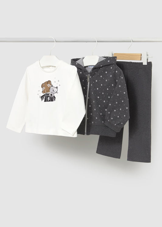Conjunto de pants con playera bebé niña