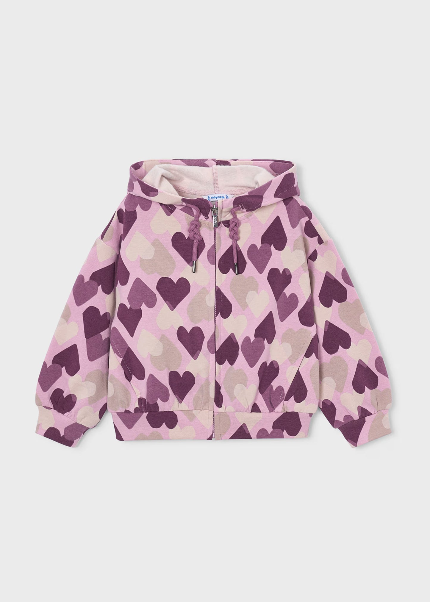 Conjunto de pants 3 piezas corazones mini niña
