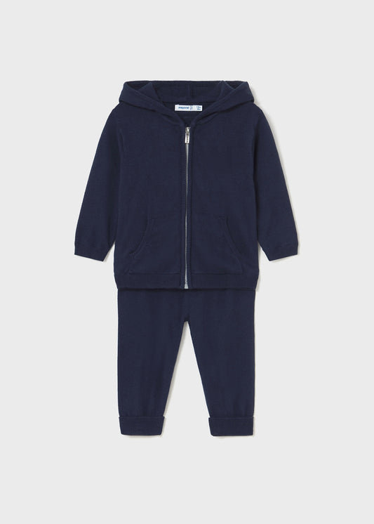 Pants azul marino tricot bebé niño