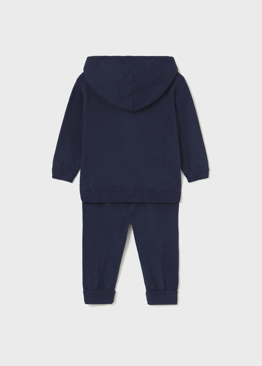 Pants azul marino tricot bebé niño