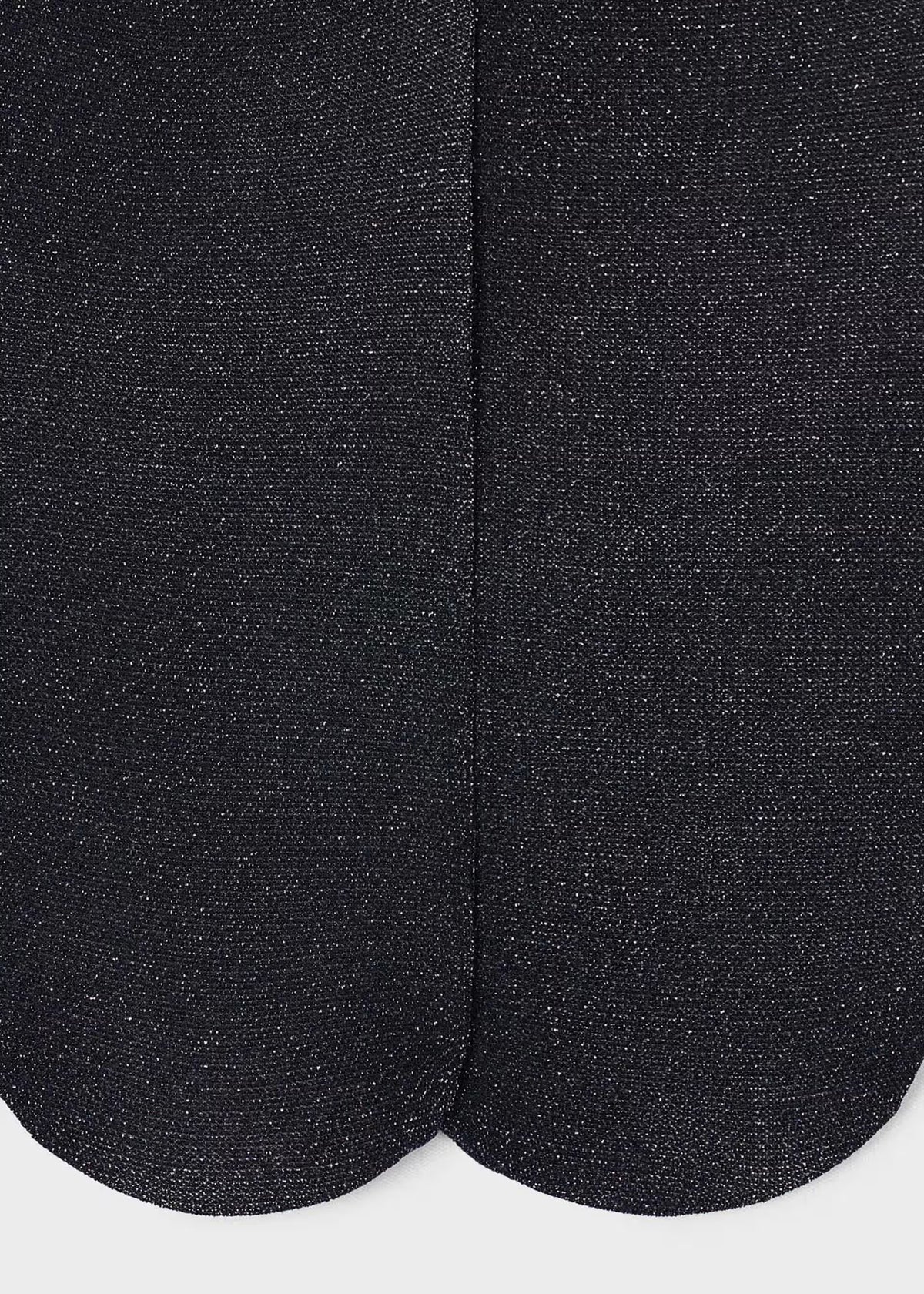 Panty hilo metalizado negro mini niña