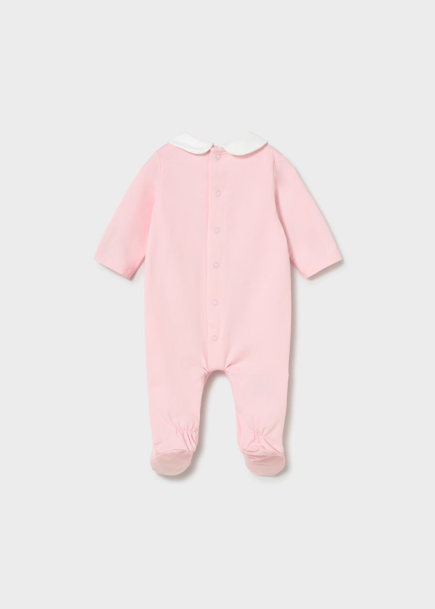 Pijama osito bordado rosa recién nacida