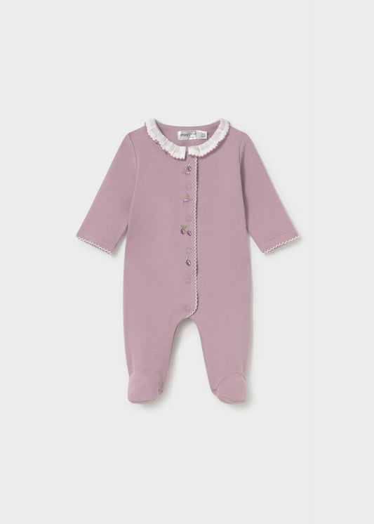 Pijama malva recién nacida