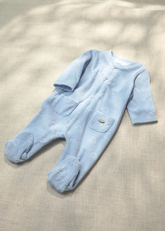 Pijama azul recién nacido
