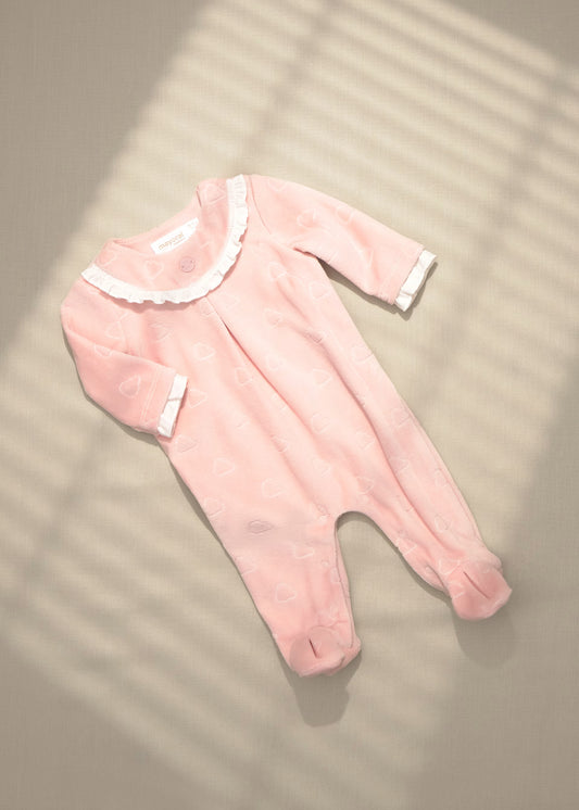 Pijama tundosado rosa recién nacida