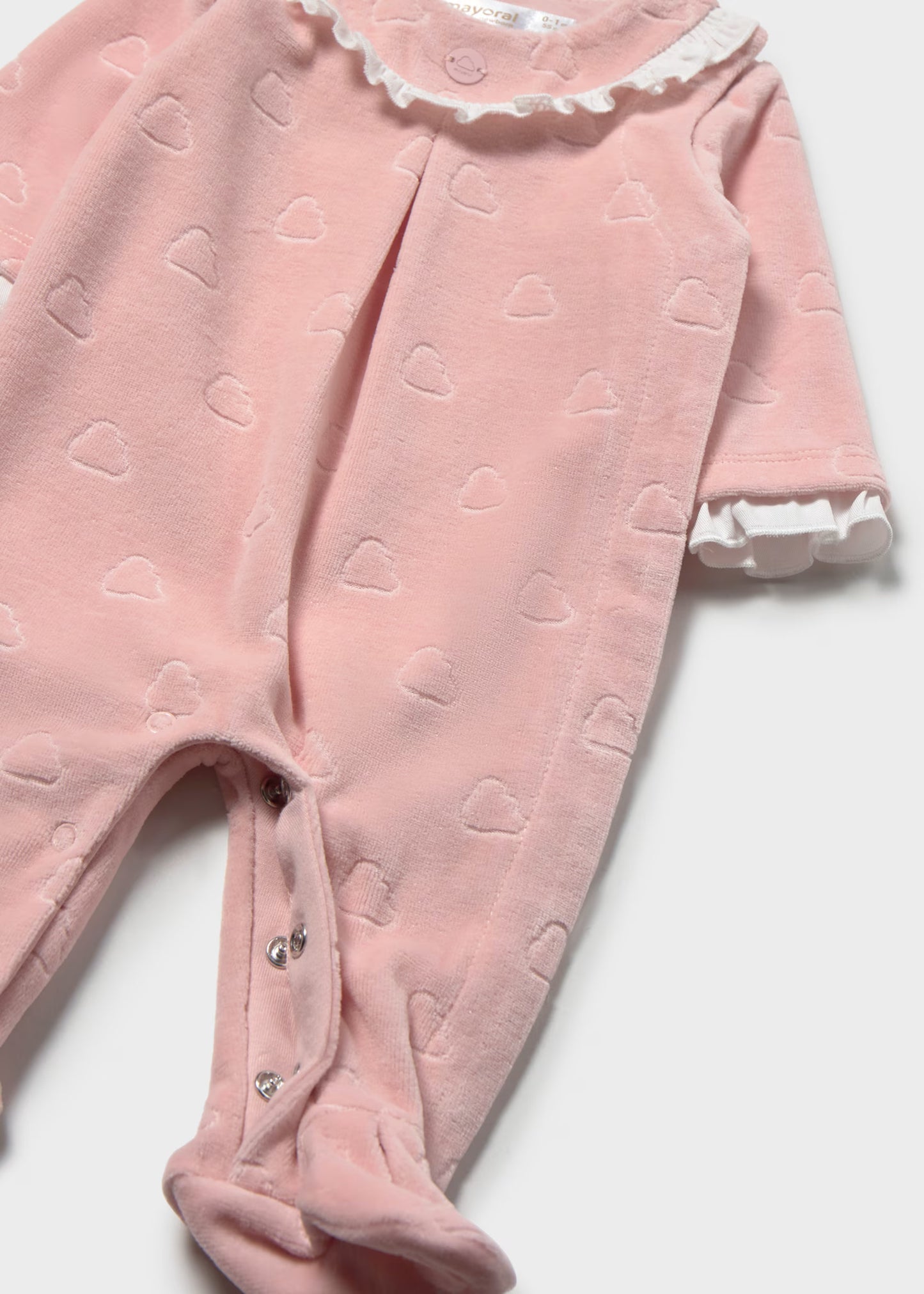 Pijama tundosado rosa recién nacida