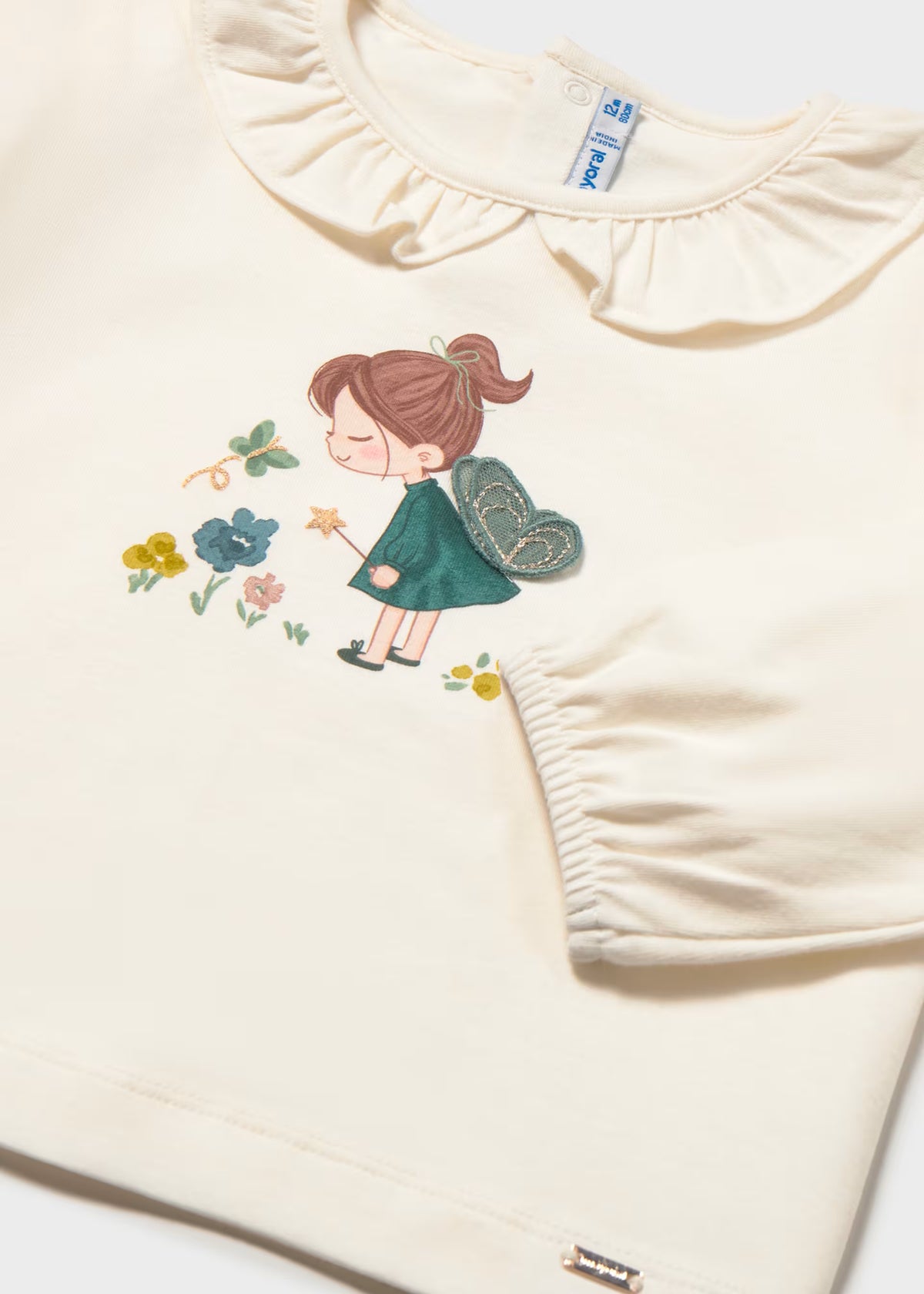 Conjunto blusa holán con falda tul laurel bebé niña