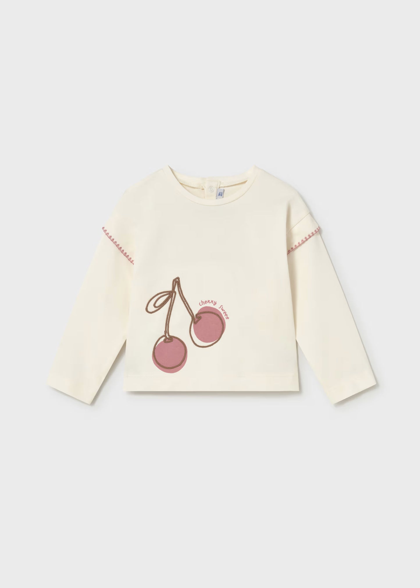 Conjunto blusa cerezas con leggings bebé niña