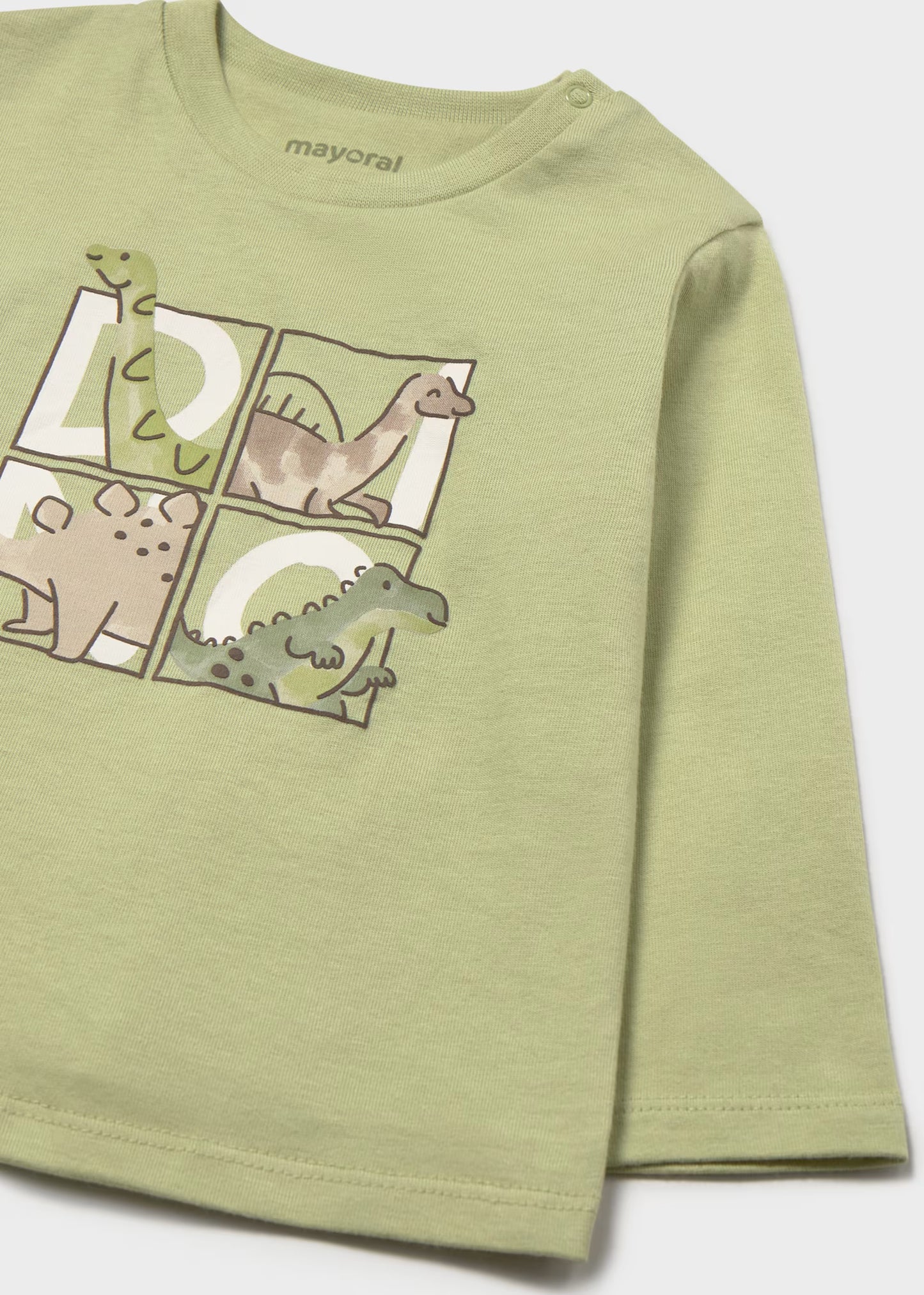 Conjunto playera con pants dinosaurios bebé niño