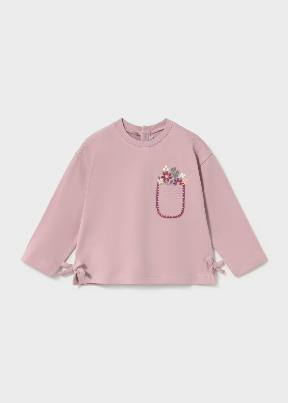 Conjunto blusa leggings malva bebé niña