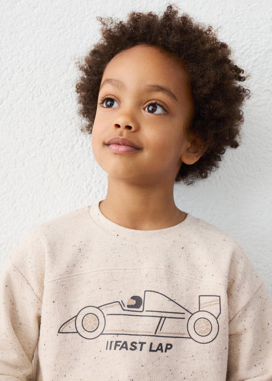 Playera serigrafía auto mini niño