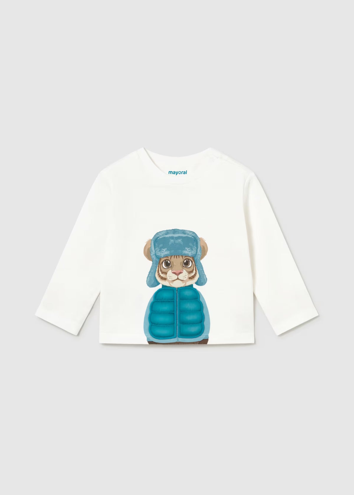 Conjunto playera con jogger pana azul bebé niño