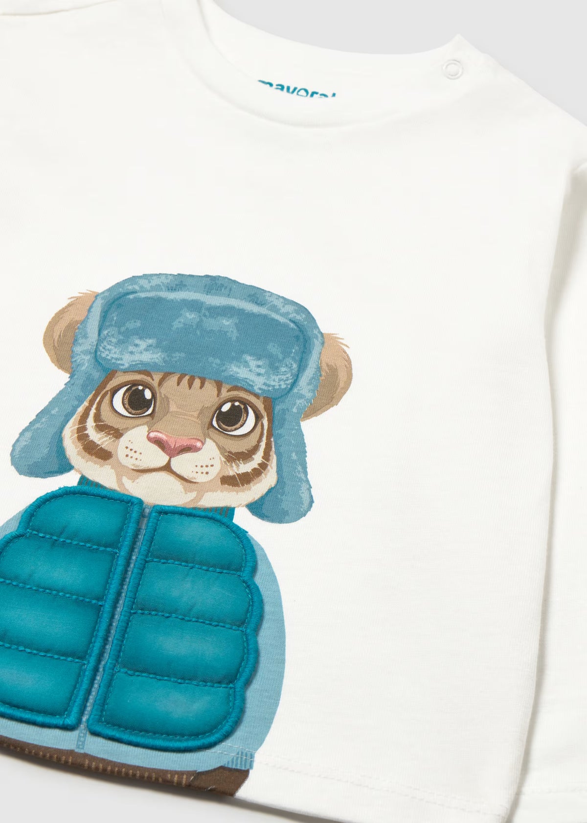 Conjunto playera con jogger pana azul bebé niño