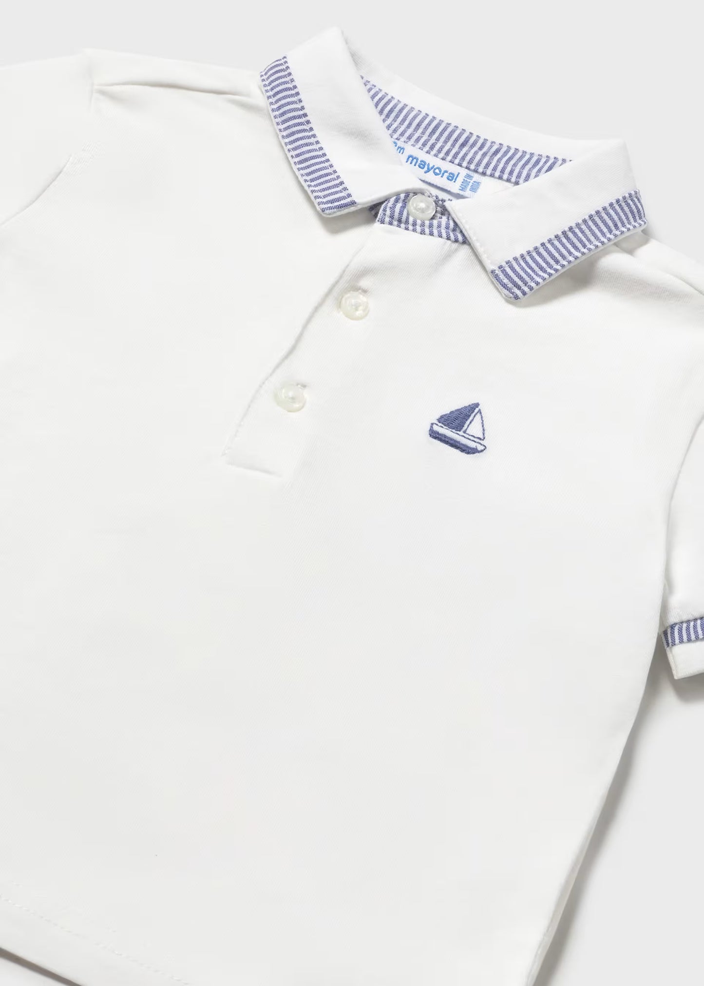 Conjunto polo barco con pantalón para bebé niño